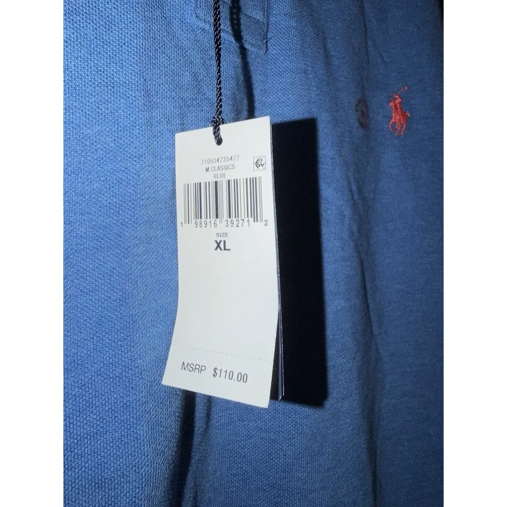NWT Polo Ralph Lauren Classic Fit Shirt Mens XL Cotton $110 MSRP Blue